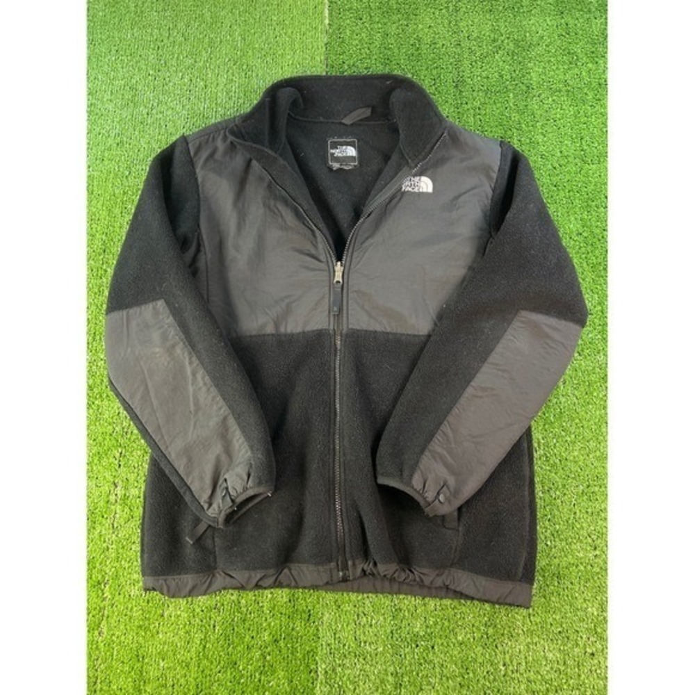 The North Face Black Fleece Jacket Full Zip Denali Girls Size‎ XL